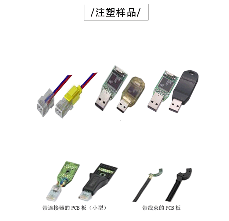 今通機(jī)械JTT-100-1無(wú)膠管單工位低壓注塑機(jī)注塑樣品圖